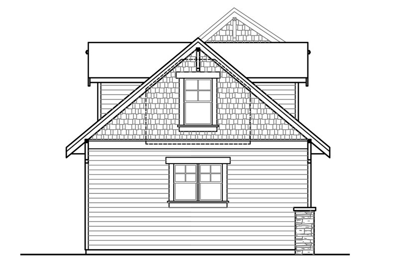 Architectural House Design - Exterior - Other Elevation for Craftsman House Plan #124-1032 - 3 bed, 3.5 bath