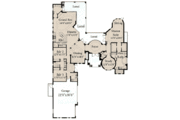 Mediterranean Style House Plan - 3 Beds 4 Baths 2944 Sq/Ft Plan #115-120 
