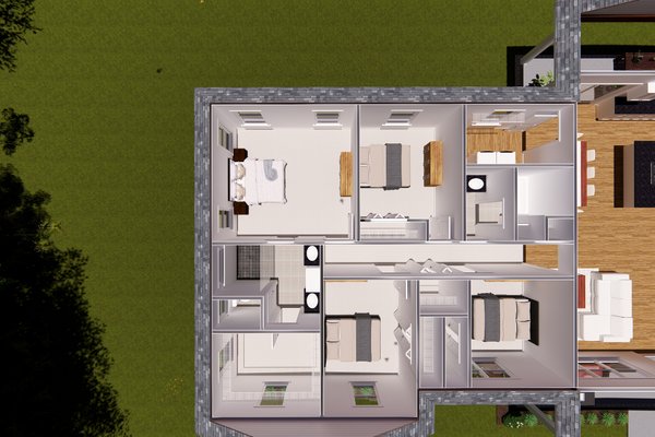 House Design - Ranch Floor Plan - Main Floor Plan #513-2259