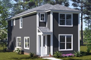 House Blueprint - Modern Exterior - Front Elevation Plan #513-2412