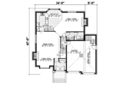 European Style House Plan - 4 Beds 2.5 Baths 2459 Sq/Ft Plan #138-247 