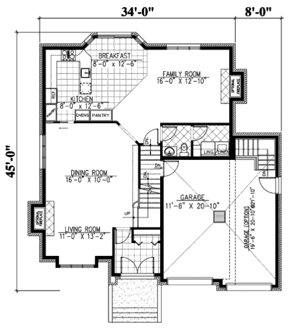 European Floor Plan - Main Floor Plan #138-247