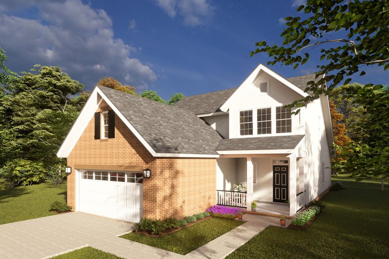 Architectural House Design - Cottage Exterior - Front Elevation Plan #513-11