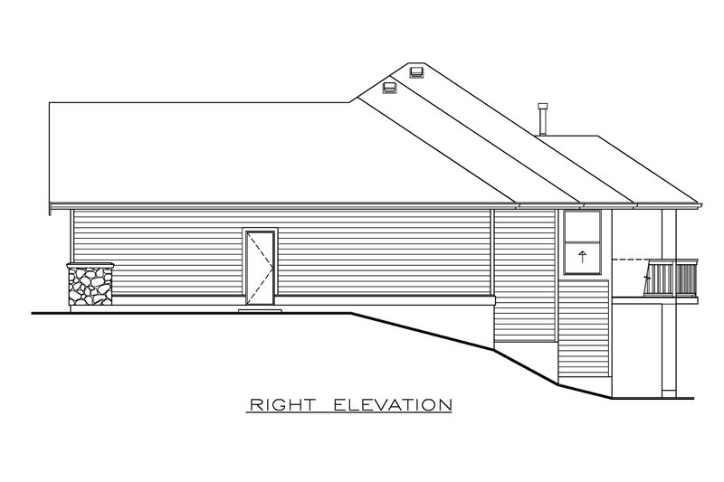 House Design - Exterior - Other Elevation 1 for Craftsman House Plan #1100-146 - 2 bed, 2 bath