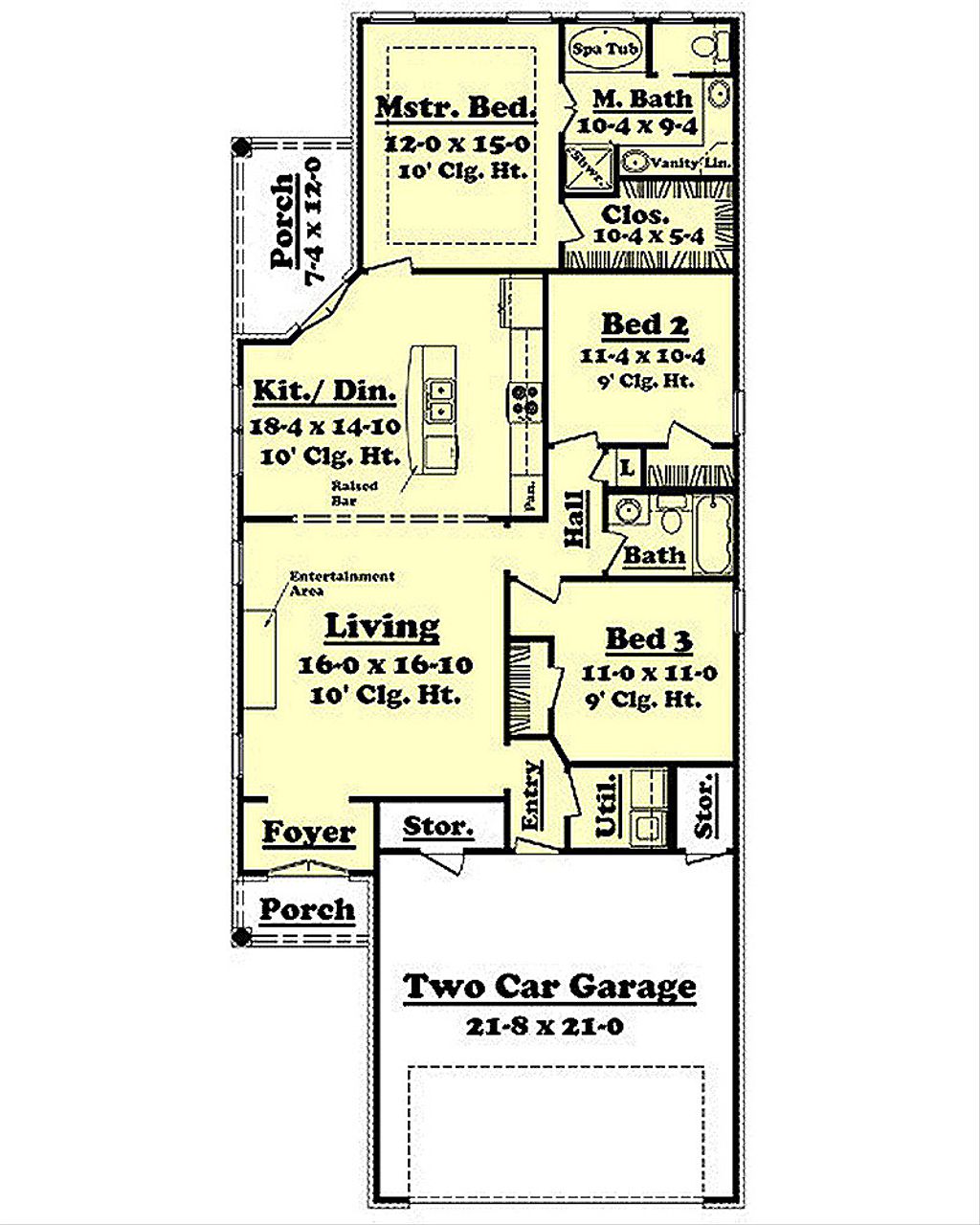European Style House Plan 3 Beds 2 Baths 1400 Sq Ft Plan 430 50 Eplans Com European Style House Plan 3 Beds 2 Baths 1400 Sq Ft Plan 430 50 Eplans Com