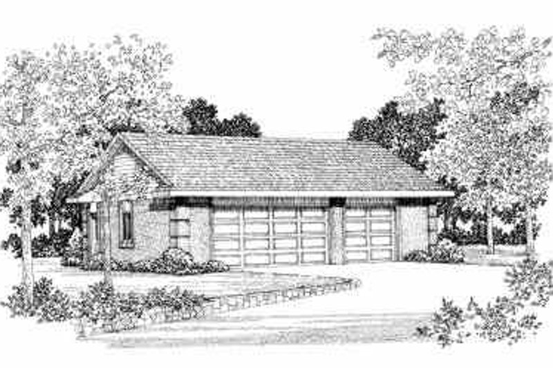 House Blueprint - Traditional Exterior - Front Elevation Plan #72-255