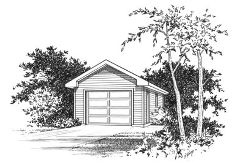 Traditional Style House Plan - 0 Beds 0 Baths 392 Sq/Ft Plan #22-415