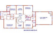 Colonial Style House Plan - 5 Beds 5 Baths 4430 Sq/Ft Plan #3-345 