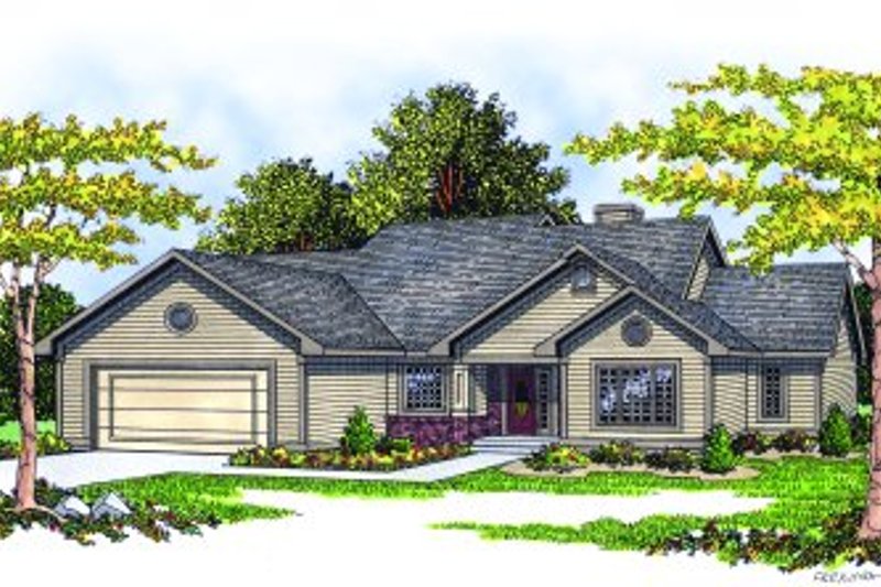 Traditional Style House Plan - 3 Beds 2 Baths 1756 Sq/Ft Plan #70-189
