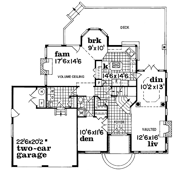 Traditional Floor Plan - Main Floor Plan #47-299