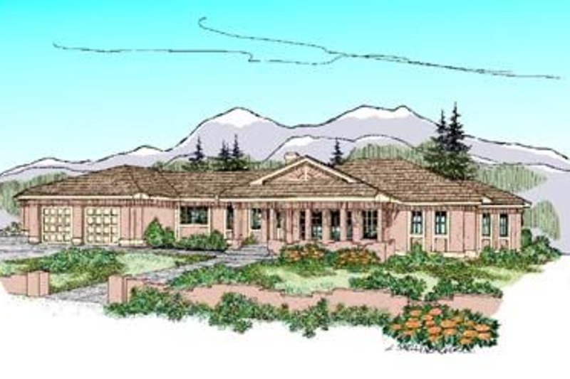 Dream House Plan - Traditional Exterior - Front Elevation Plan #60-235