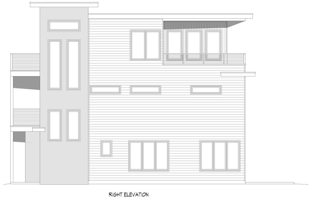 Exterior - Other Elevation 1 for Contemporary House Plan #932-1430 - 4 bed, 4.5 bath