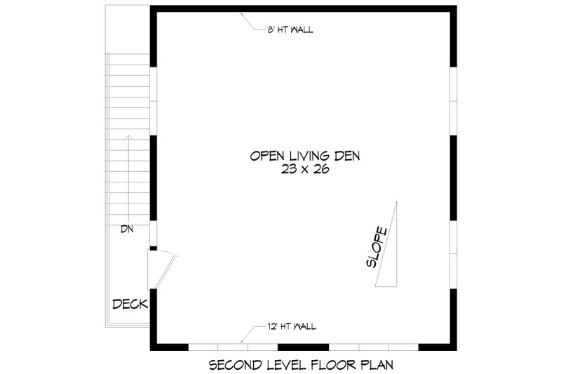 Architectural House Design - Floor Plan - Upper Floor for Contemporary House Plan #932-981, 0 bath