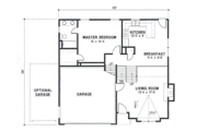 Traditional Style House Plan - 3 Beds 2 Baths 1314 Sq/Ft Plan #67-631 