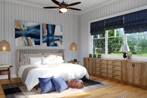 Interior - Master Bedroom for Ranch House Plan #54-541 - 3 bed, 2.5 bath