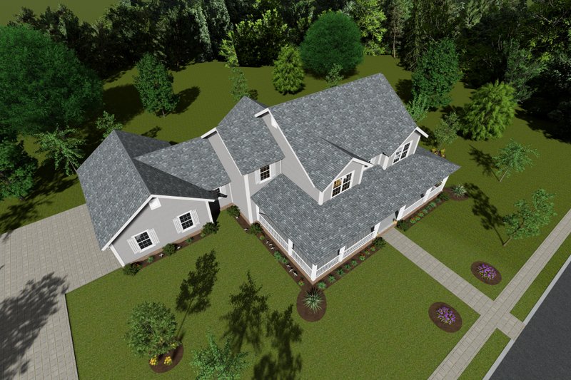 House Plan Design - Exterior - Other Elevation 6 for Farmhouse House Plan #513-2209 - 5 bed, 4 bath