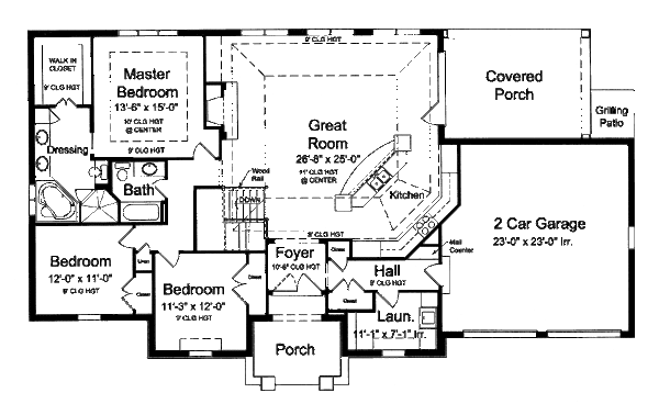 European Floor Plan - Main Floor Plan #46-509