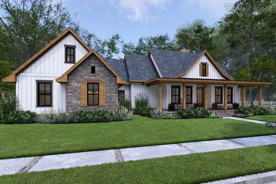 Exterior - Other Elevation 9 for Cottage House Plan #120-285 - 3 bed, 2.5 bath