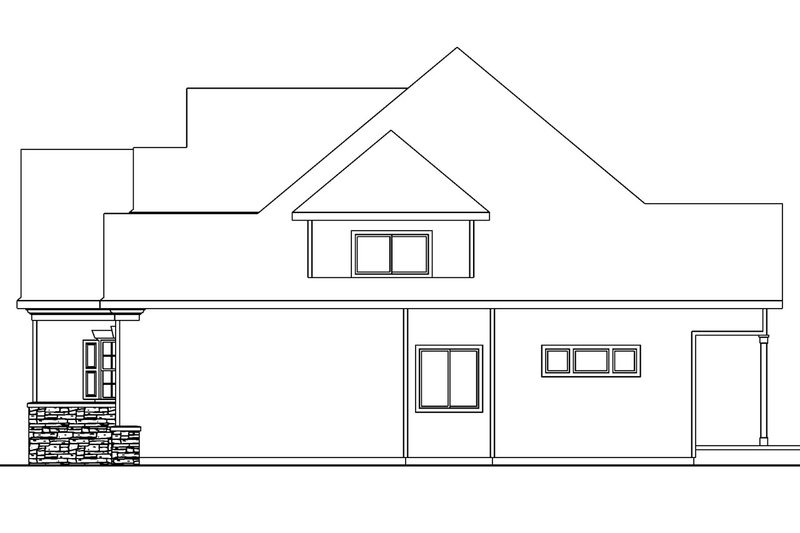 Home Plan - Exterior - Other Elevation 1 for Country House Plan #124-555 - 3 bed, 3.5 bath