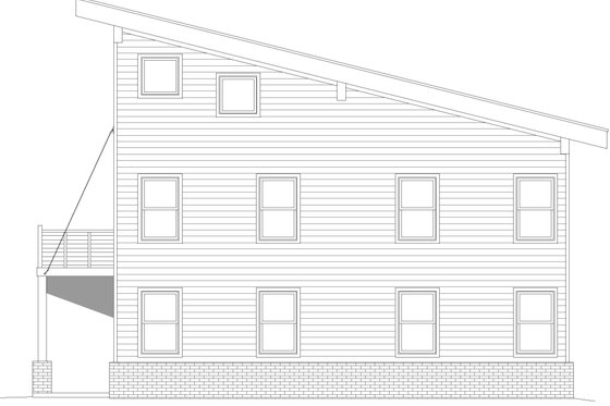 Exterior - Other Elevation 1 for Contemporary House Plan #932-502 - 3 bed, 3.5 bath
