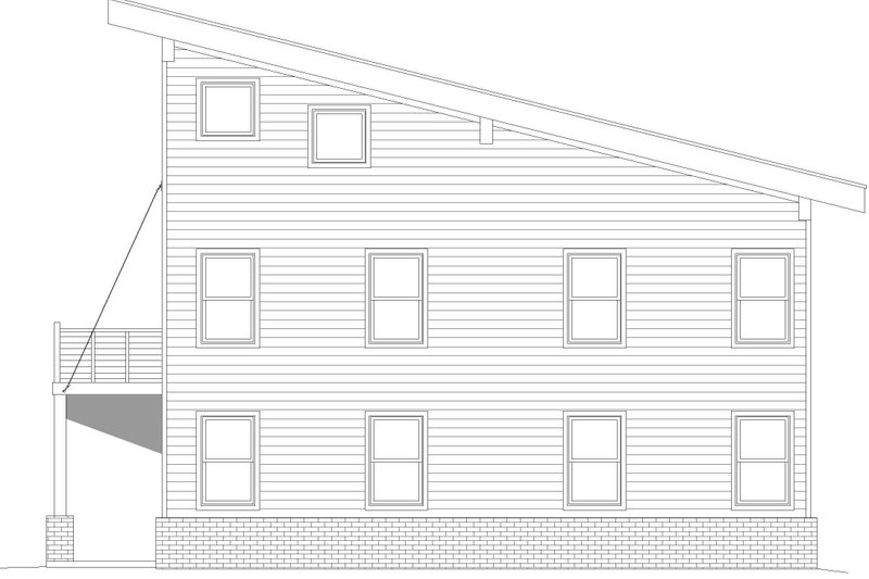 House Plan Design - Exterior - Other Elevation 1 for Contemporary House Plan #932-502 - 3 bed, 3.5 bath