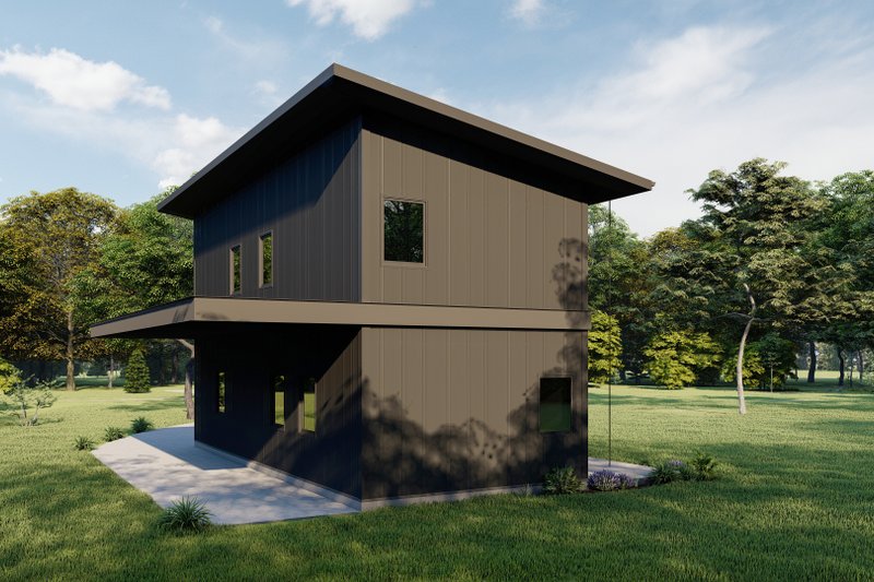 Home Plan - Exterior - Other Elevation 4 for Contemporary House Plan #1092-10 - 2 bed, 1.5 bath