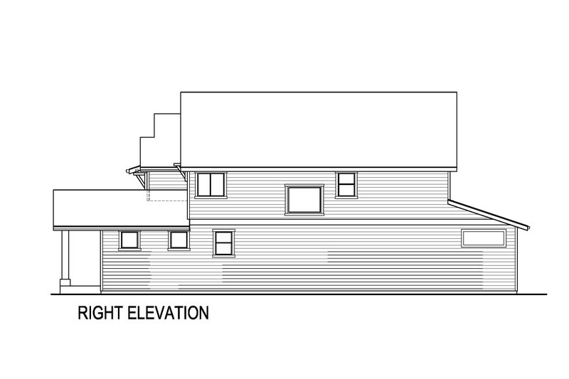 House Blueprint - Exterior - Other Elevation 1 for Farmhouse House Plan #569-88 - 4 bed, 3 bath