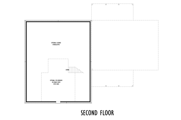 Home Plan - Floor Plan - Upper Floor for Barndominium House Plan #1092-70 - 3 bed, 2 bath