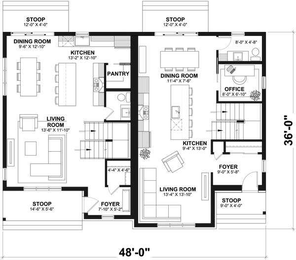 Country Floor Plan - Main Floor Plan #23-2807