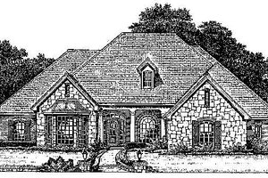 Colonial Exterior - Front Elevation Plan #310-711