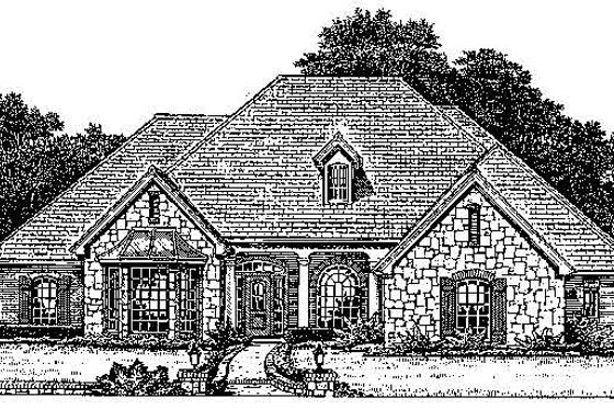 Exterior - Front Elevation for Colonial House Plan #310-711 - 4 bed, 3.5 bath