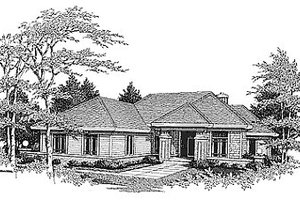 Traditional Exterior - Front Elevation Plan #70-215