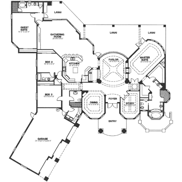 European Floor Plan - Main Floor Plan #115-171
