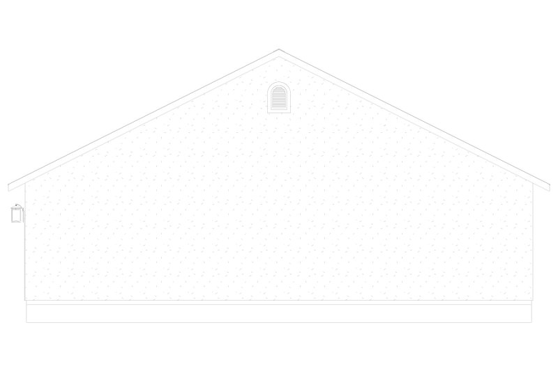 Home Plan - Exterior - Rear Elevation 1 for Ranch House Plan #1060-309, 0 bath