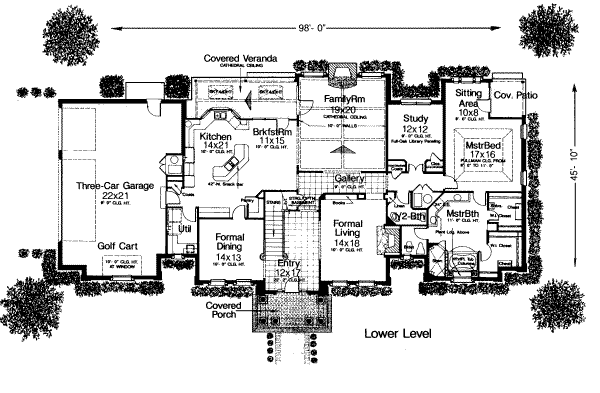 Classical Floor Plan - Main Floor Plan #310-177