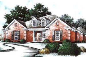 Traditional Exterior - Front Elevation Plan #37-183