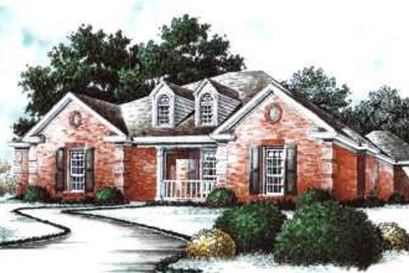 Traditional Style House Plan - 3 Beds 3 Baths 2696 Sq/Ft Plan #37-183