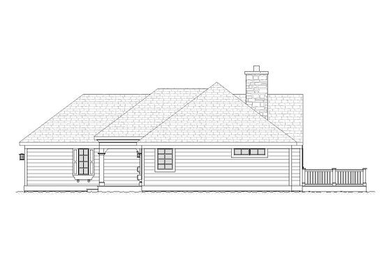 Exterior - Other Elevation for Ranch House Plan #901-63 - 3 bed, 2.5 bath