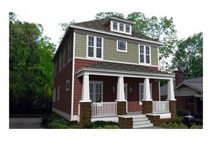 House Blueprint - Southern style Bungalow house design elevation
