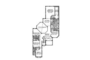Floor Plan - Upper Floor for Mediterranean House Plan #420-246 - 6 bed, 6.5 bath