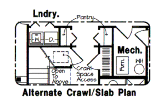 Floor Plan - Other Floor for European House Plan #312-613 - 4 bed, 2.5 bath