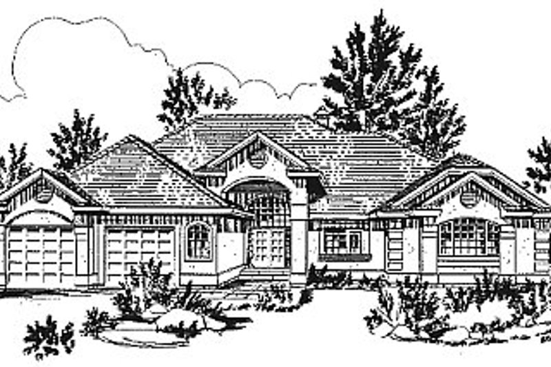 Home Plan - European Exterior - Front Elevation Plan #18-171