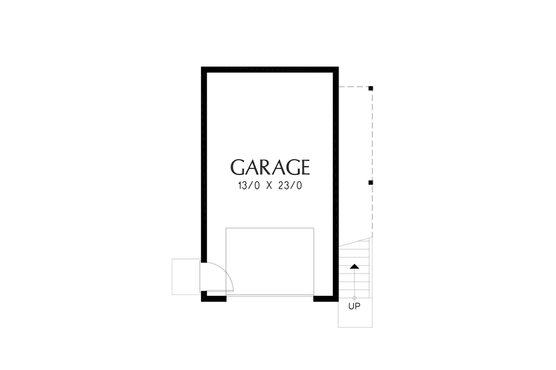 House Plan Design - Floor Plan - Main Floor for Cottage House Plan #48-1092 - 1 bed, 1 bath