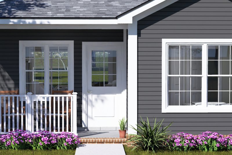 Home Plan - Exterior - Covered Porch for Cottage House Plan #513-2480 - 2 bed, 2 bath