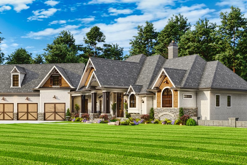 House Plan Design - Exterior - Front Elevation 7 for Craftsman House Plan #54-697 - 4 bed, 4.5 bath
