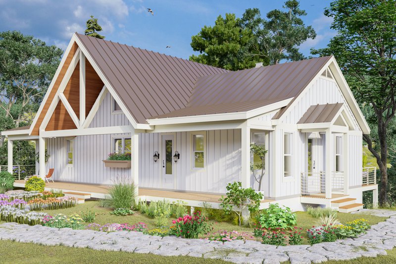 House Design - Exterior - Other Elevation for Beach House Plan #932-1124 - 3 bed, 3 bath