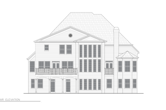 Exterior - Front Elevation 6 for European House Plan #119-223 - 5 bed, 3 bath