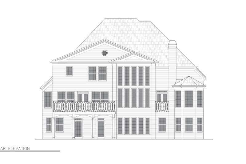 Home Plan - Exterior - Front Elevation 6 for European House Plan #119-223 - 5 bed, 3 bath