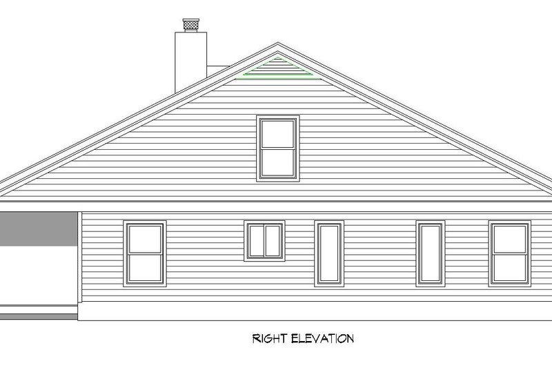 House Plan Design - Exterior - Other Elevation 1 for Country House Plan #932-1426 - 1 bed, 2 bath