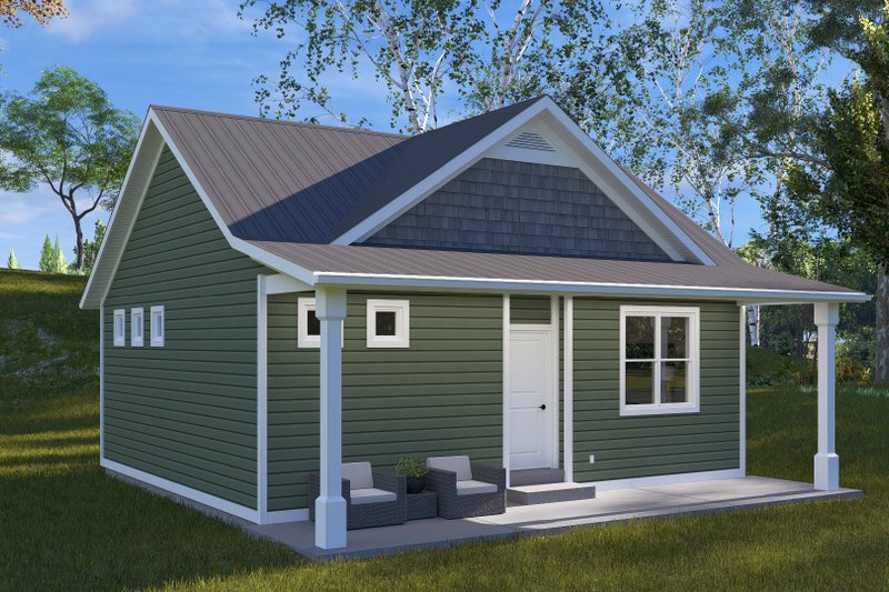 Dream House Plan - Exterior - Front Elevation 3 for Farmhouse House Plan #1060-304 - 1 bed, 1 bath